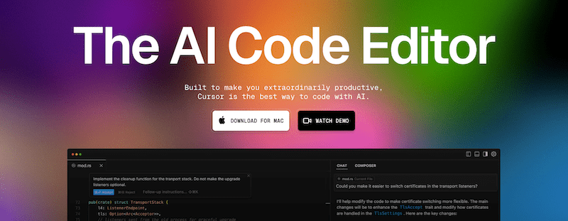 Cursor AI IDE banner